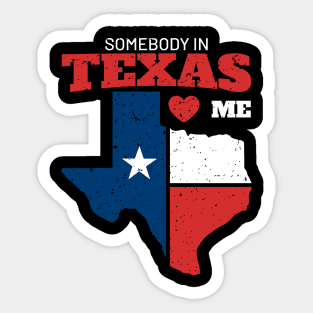 somebody in texas love me Sticker